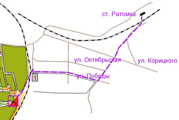 Схема добирания.