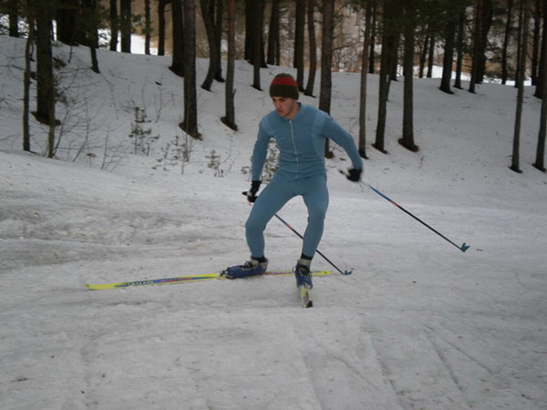 А климат в Городке не такой, как у нас! И на лыжах кататься можно!