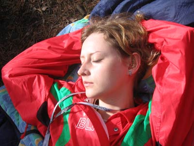 Кулешова Анна в первых лучах весеннего солнца